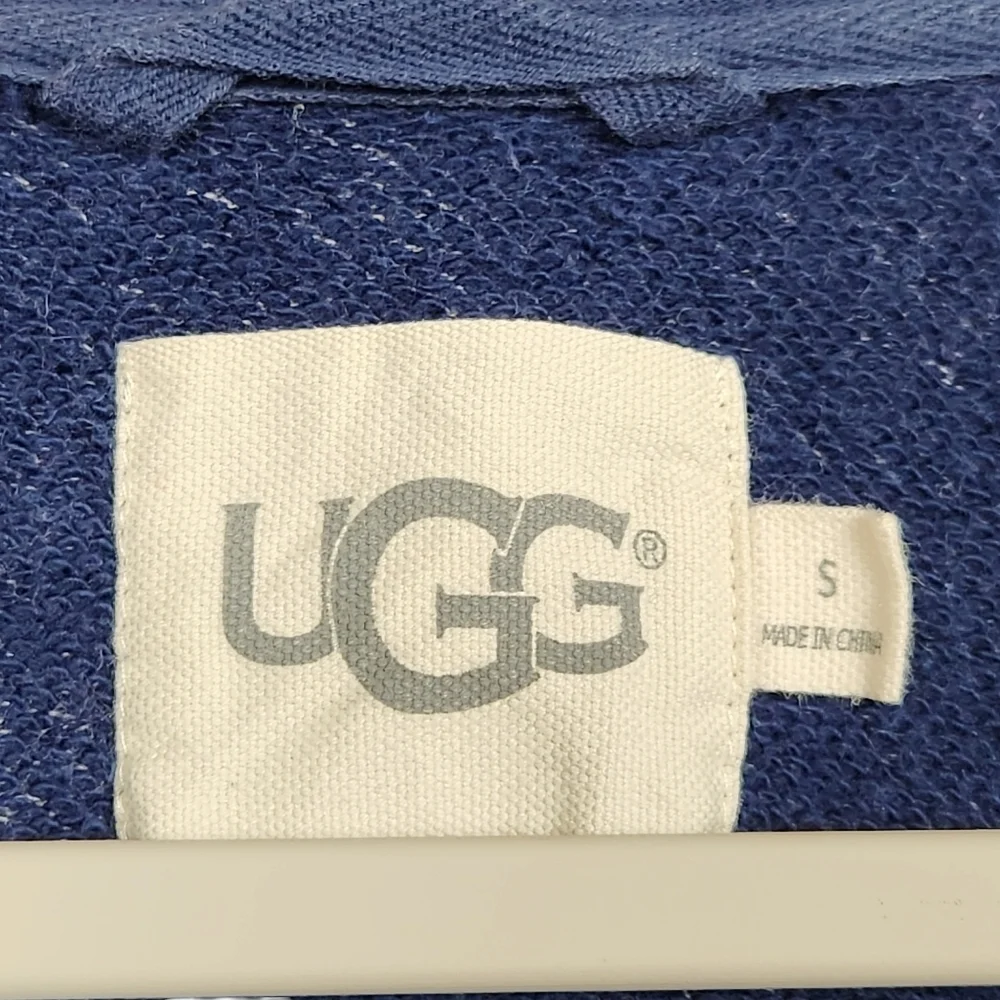 UGG Blue Oversized Full Zip Hoodie Jacket Men's Size Small
